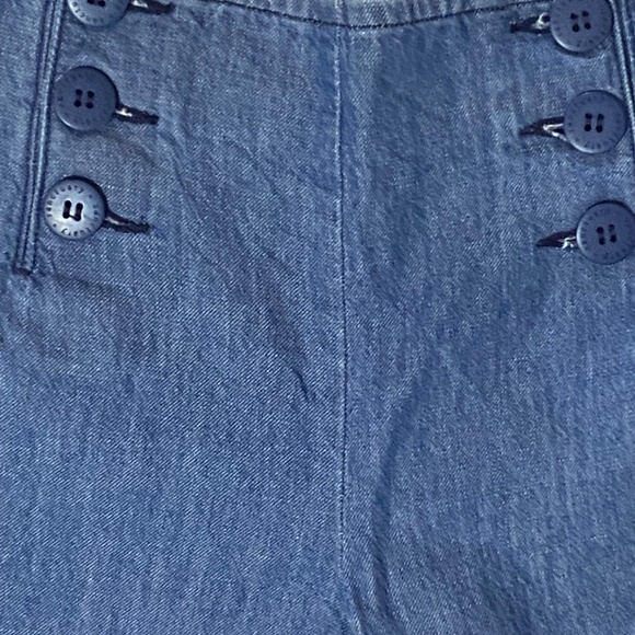 Sanctuary Linen/cotton blend wide leg sailor trouser jean. Sz 28 - Picture 15 of 15